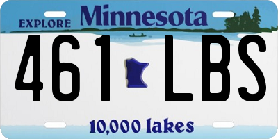 MN license plate 461LBS