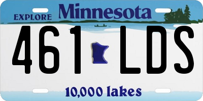 MN license plate 461LDS