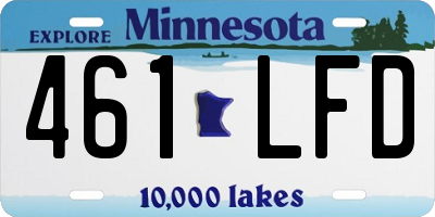 MN license plate 461LFD