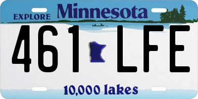 MN license plate 461LFE