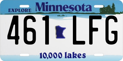 MN license plate 461LFG
