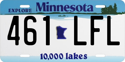 MN license plate 461LFL