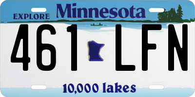 MN license plate 461LFN