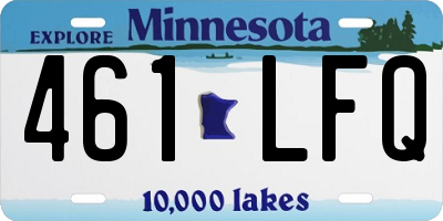 MN license plate 461LFQ