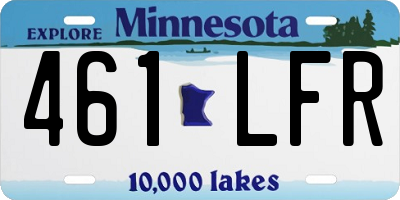 MN license plate 461LFR