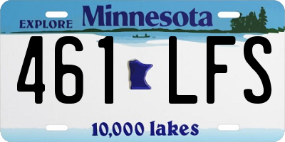 MN license plate 461LFS