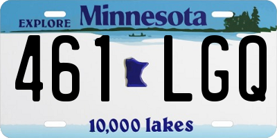 MN license plate 461LGQ