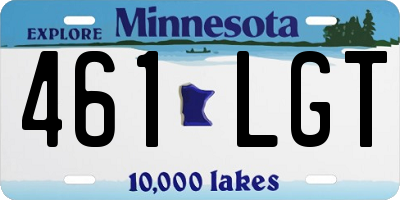 MN license plate 461LGT