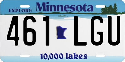 MN license plate 461LGU