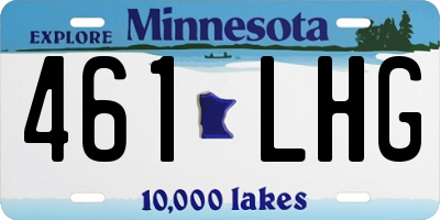 MN license plate 461LHG