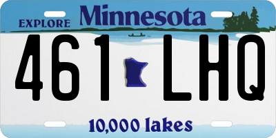 MN license plate 461LHQ