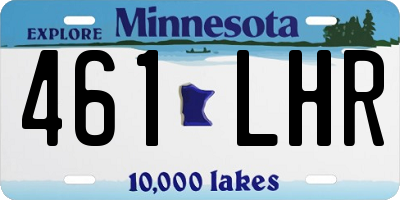 MN license plate 461LHR