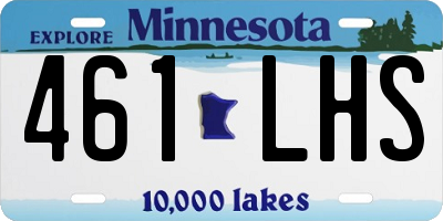 MN license plate 461LHS