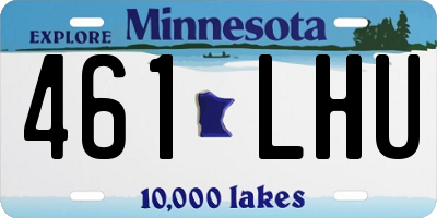 MN license plate 461LHU