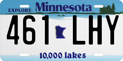 MN license plate 461LHY