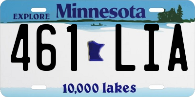 MN license plate 461LIA