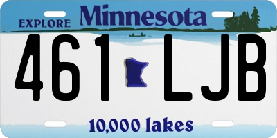 MN license plate 461LJB