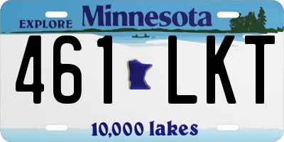 MN license plate 461LKT