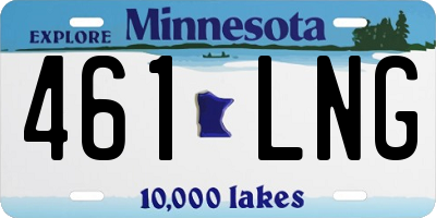 MN license plate 461LNG