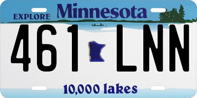 MN license plate 461LNN