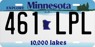 MN license plate 461LPL