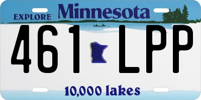 MN license plate 461LPP