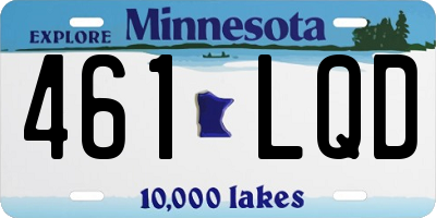 MN license plate 461LQD