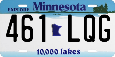 MN license plate 461LQG