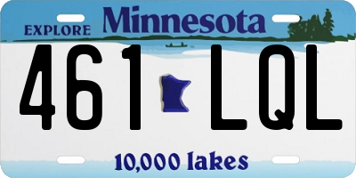 MN license plate 461LQL