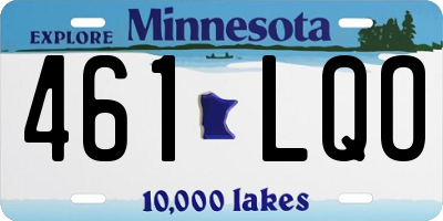 MN license plate 461LQO