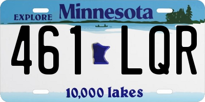 MN license plate 461LQR