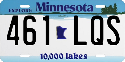 MN license plate 461LQS