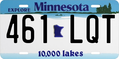 MN license plate 461LQT