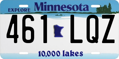 MN license plate 461LQZ