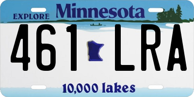MN license plate 461LRA