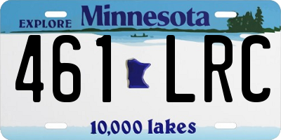 MN license plate 461LRC
