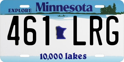 MN license plate 461LRG