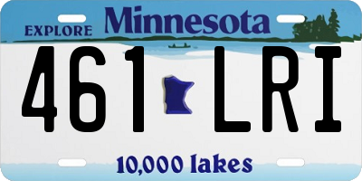 MN license plate 461LRI