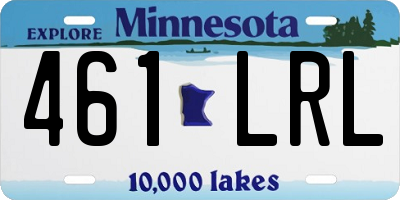 MN license plate 461LRL