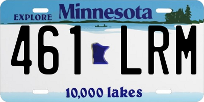 MN license plate 461LRM