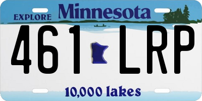 MN license plate 461LRP