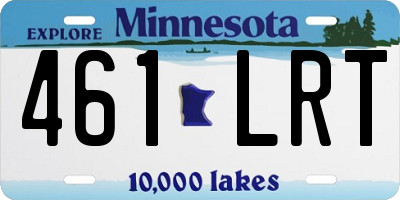 MN license plate 461LRT