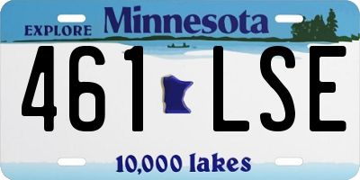 MN license plate 461LSE
