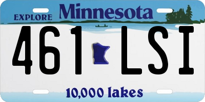 MN license plate 461LSI