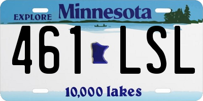 MN license plate 461LSL