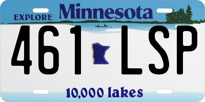 MN license plate 461LSP