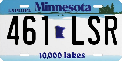 MN license plate 461LSR