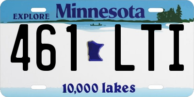 MN license plate 461LTI