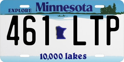 MN license plate 461LTP