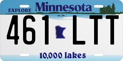 MN license plate 461LTT